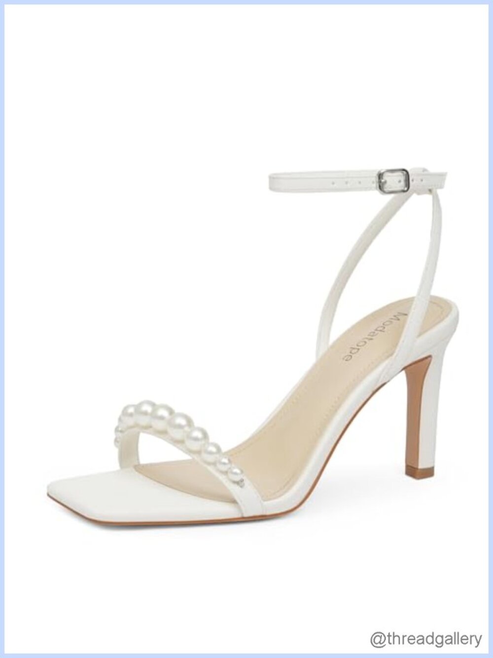 Women's High Heeled Sandals Open Toe Strappy Ankle Strap PU Dress Heels
